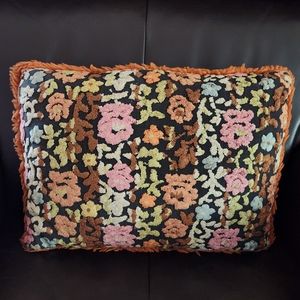 Vintage Chenille Handmade Pillow